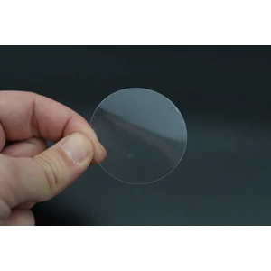 Yuvarlak Kesim Şeffaf Çıkartma Bant Etiket 1000 Adetlik Rulo 4 cm