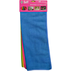 Mikrofiber 4'lü Temizlik ve Toz Bezi ( 32X32 Karışık Renk )