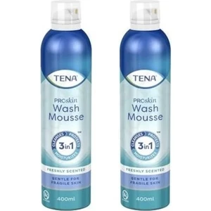 TENA Vücut Temizleme Köpüğü 2'li 3in1 Susuz Temizleme Onarım Koruma 400ml