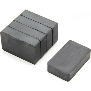 Mıknatıs AVM Köşeli Ferrit Kömür Seramik Magnet Mıknatıs 40x20x10 mm (5 Adet)