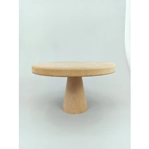 Neşeli Ahşap Ahşap Ayaklı Sunumluk.23 cm Tablalı Pasta Sunumuğu.ahşap Boyama.boyanabilir Ham Ahşap.ahşap Hobi Boyama