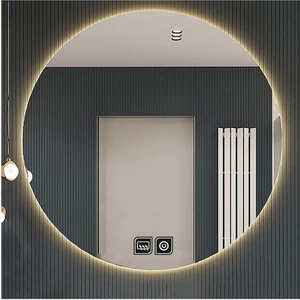 Global Led Mirror 60 cm Dokunmatik Tuşlu Buğu Yapmayan Ledli Yuvarlak Banyo Aynası