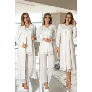 Lohusa Pijama Gecelik Sabahlık Takım Effort 4036