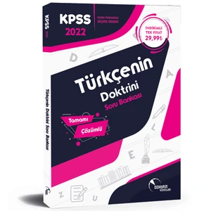 Doktrin Yayınları KPSS 2022 Türkçenin Doktrini Çözümlü Soru Bankası