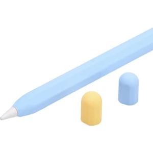 Apple Pencil 2. Nesil Uyumlu Silikon Koruma Kılıfı Açık Mavi