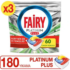 Platinum Plus Bulaşık Makinesi Deterjanı Tableti / Kapsülü 3 x 60 Yıkama