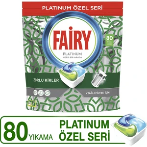 Platinum Green Bulaşık Makinesi Deterjanı Tableti / Kapsülü Özel Seri Limon Kokulu 80 Yıkama