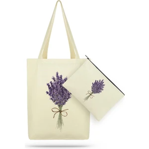 Çınar Bez Çanta Paket Lavender Bunch Kanvas Kumaş Bez Çanta