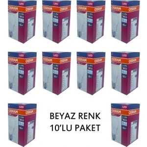 - LED Value 8.5W(60W) LED Ampul Beyaz Işık 10'lu Paket
