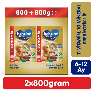 Gold 2 Devam Sütü 1600 Gr (800 Gr + 800 Gr) 6-12 Ay