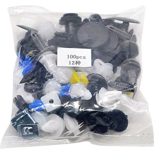 100 Adet Evrensel Araba Raptiye Klipler Oto Perçin (Yurt Dışından)