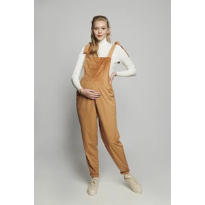 Lyn Mama Johana Kadife Salopet - Camel