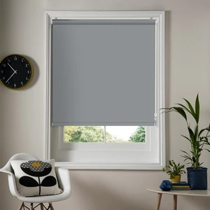 Story Perde Düz Gri Güneşlik Stor Perde