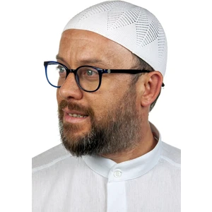 Berra Çelik Örme Dantel Namaz Takkesi Beyaz 1 Adet