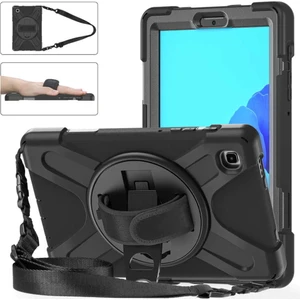 M.TK Moveteck Apple iPad 9. Nesil 10.2" Uyumlu Kılıf 2021 Stand Askılı Zırh Tank Defender Case
