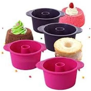 Pastry Planet 4 Parça Silikon Borulu Mini Silikon Kek Kalıbı