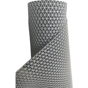 Zmat Yıldız-Mat Kaymaz Islak Zemin Paspası Eni 90 cm Kalınlık 6 mm Gri