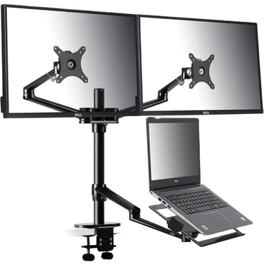 Npo STD7093 10"-27" Notebook Stand ve Vesa Monitör Tutucu Çift