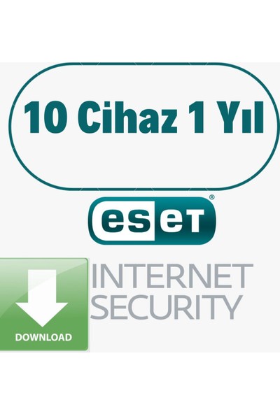 Eset Internet Security 10 Cihaz 1 Yıl - Dijital Kod