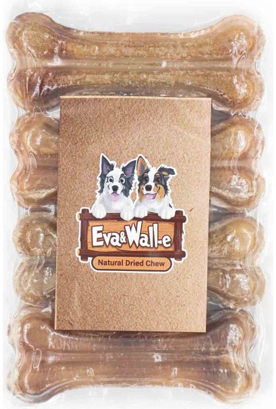 Eva And Wall-E Doğal Köpek Pres Kemiği Naturel 4 Adet 7cm Küçük Irk ve Yavru Köpekler Için 20-25 gr
