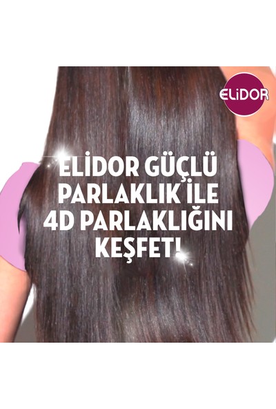 Elidor Superblend Saç Bakım Şampuanı Güçlü ve Parlak E Vitamini Makademya Yağı Kolajen 325 ML