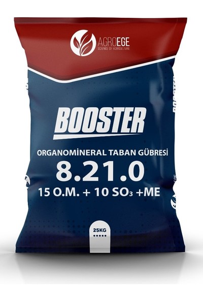 Agroege Booster 8-21-0 %15 Organik Madde % 10 Kükürt - Taban Gübresi 25 kg