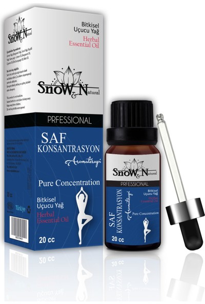 Snow & Natural Konsantrasyon Aromaterapi Yağ Karışımı Odaklanmaya Yardımcı Buhurdanlık Esansı 20ML