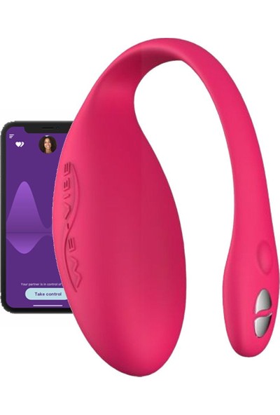 Agor Shop We-Vibe Jive Pink Telefon Uygulaması Ile Her Yerden Kontrol Edilebilen Telefon Kontrollü Vibratör