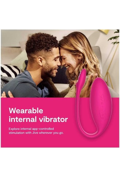 Agor Shop We-Vibe Jive Pink Telefon Uygulaması Ile Her Yerden Kontrol Edilebilen Telefon Kontrollü Vibratör