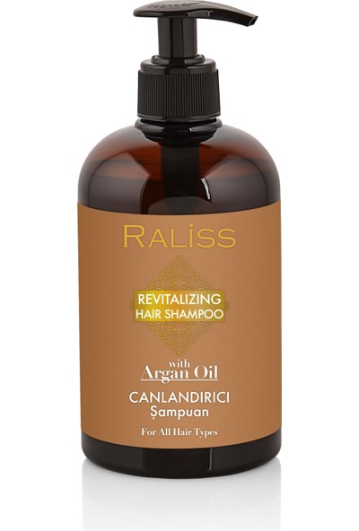 Raliss Revıtalızıng Hair Shampoo With Argan Oil / Canlandırıcı Şampuan 500 ml