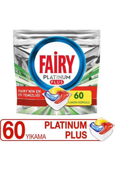 Fairy Platinum Plus Bulaşık Makinesi Deterjanı Tableti / Kapsülü 60 Yıkama