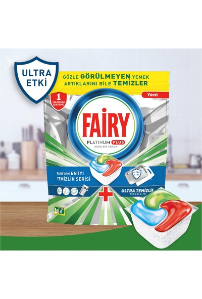 Fairy Platinum Plus Ultra 33'lü Bulaşık Makinası Deterjanı Tableti / Kapsülü