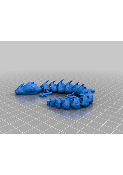 Mafsallı Dikenli Kertenkele Organik Plastikten Hediyelik Süs Eşya