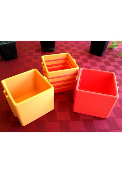 Modüler Kilitleme Windowsill Herb Pot Plastik Aparat