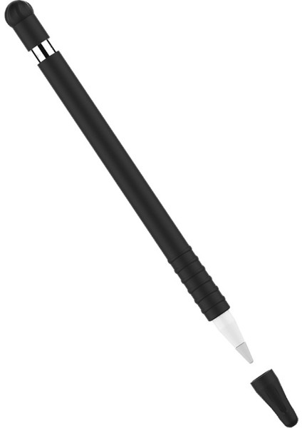 Apple Pencil 1. Nesil Uyumlu Silikon Koruma Kılıfı Siyah