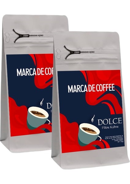 Dolce Filtre Kahve 250 gr x 2 Adet (500 gr)