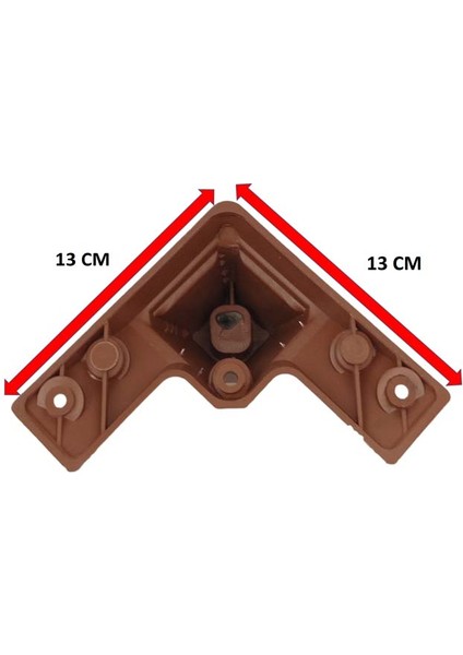 Koltuk Kanepe Ayağı Plastik Ayak Baza Ayağı Tv Ünitesi Ayağı Alyans Ayak Ceviz Renk 20 cm 4 Adet