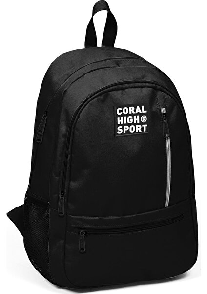 Coral High Sport Siyah Üç Bölmeli Sırt Çantası 23457