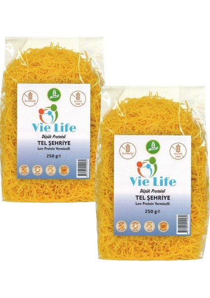 Vie Life Düşük Proteinli Tel Şehriye 250 gr X2