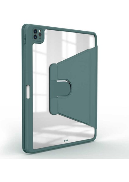 Apple iPad Pro 11 2021 3. Nesil Kılıf (A2377-A2459-A2301-A2460) Regal Folio Koyu Yeşil