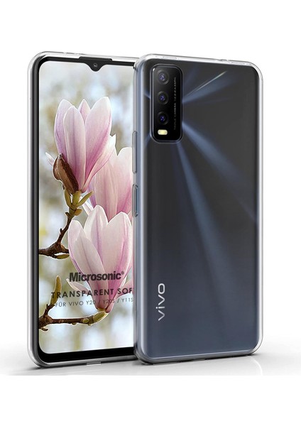 Vivo Y20S Kılıf Transparent Soft Beyaz