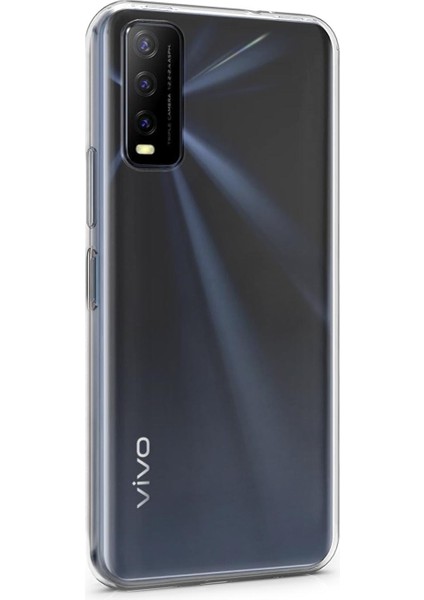 Vivo Y20S Kılıf Transparent Soft Beyaz