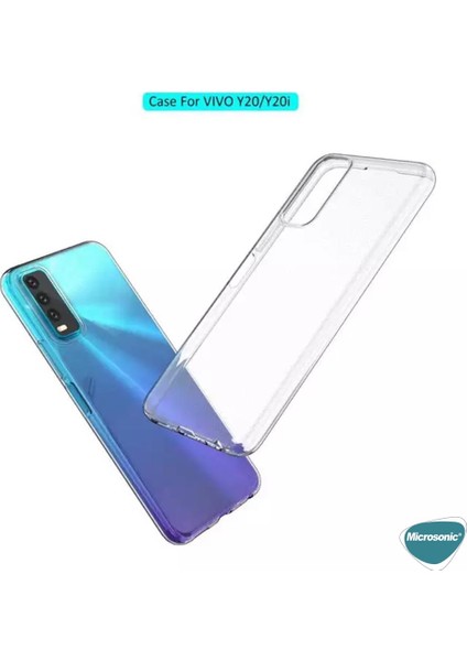 Vivo Y20S Kılıf Transparent Soft Beyaz