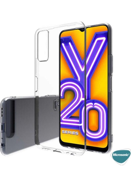 Vivo Y20S Kılıf Transparent Soft Beyaz