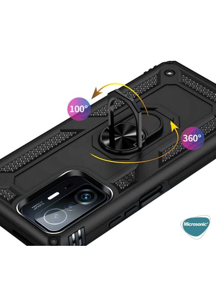 Xiaomi Mi 11T Pro Kılıf Military Ring Holder Rose Gold fırsatları
