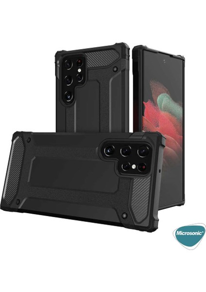 Samsung Galaxy S22 Ultra Kılıf Rugged Armor Rose Gold
