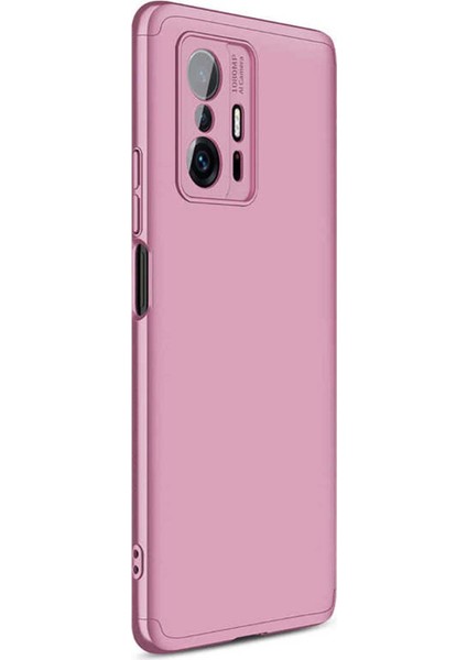 Xiaomi Mi 11T Pro Kılıf Double Dip 360 Protective Rose Gold