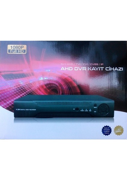 AHD04N 4 Kanal Xmeye Mobil Izleme Programlı Dvr Kamera Kayıt Cihazı