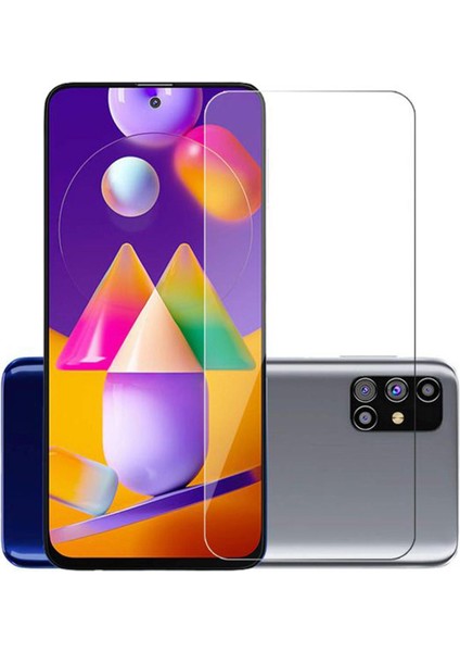 Samsung Galaxy M31S Kırılmaz Cam Nano Esnek Blue