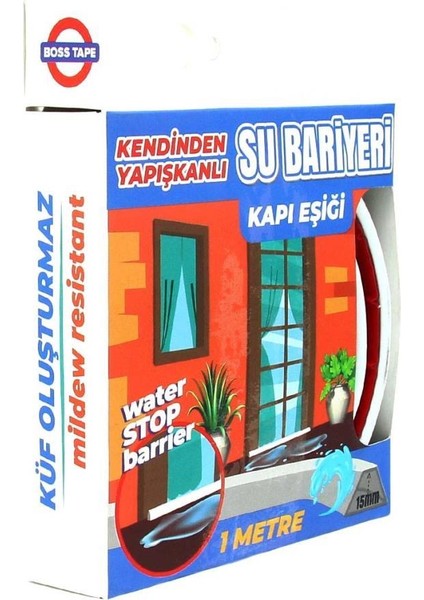 Kendinden Yapışkanlı Su Kesici Bariyer Duş, Kapı Eşiği, Mutfak Tezgahı 1mt modelleri